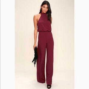 Lulu’s Moment for Life Halter Jumpsuit (Petite)